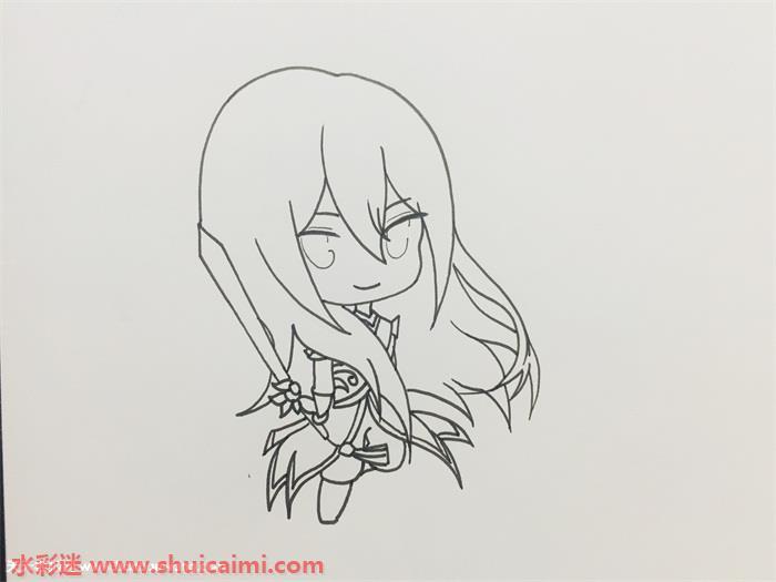 经典好看的李白凤求凰简笔画详细教程