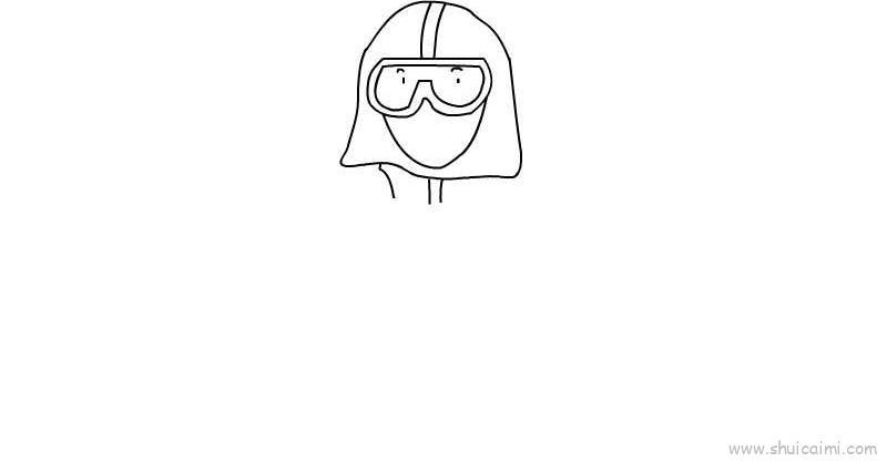 致敬医护人员教程儿童画怎么画 致敬医护人员教程简笔画步骤