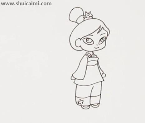 花木兰简笔画怎么画 花木兰简笔画顺序