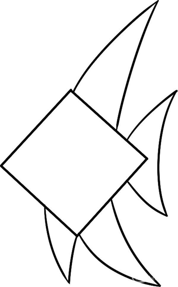 漂亮的热带鱼的简笔画怎么画  漂亮的热带鱼简笔画简单又好看