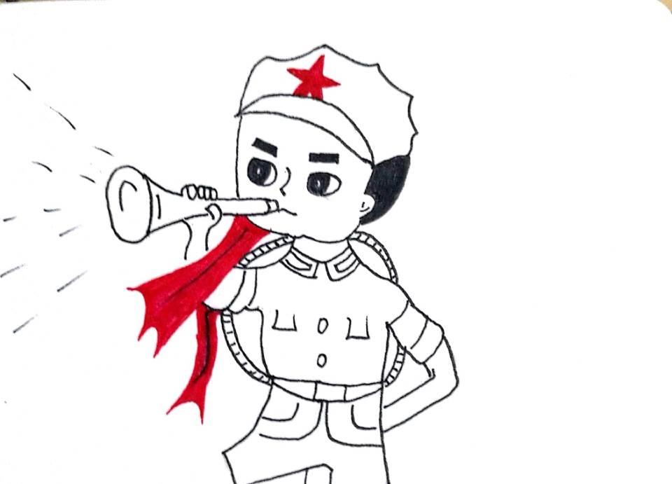 革命先烈简笔画 革命先烈简笔画手抄报