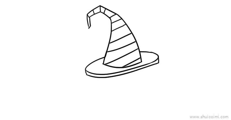 扫帚帽子儿童画怎么画 扫帚帽子简笔画图片