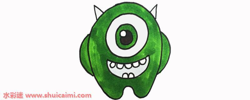 简单易学的可爱小怪兽简笔画教程