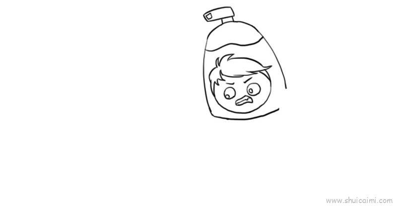 防疫病毒卡通简笔画步骤教学