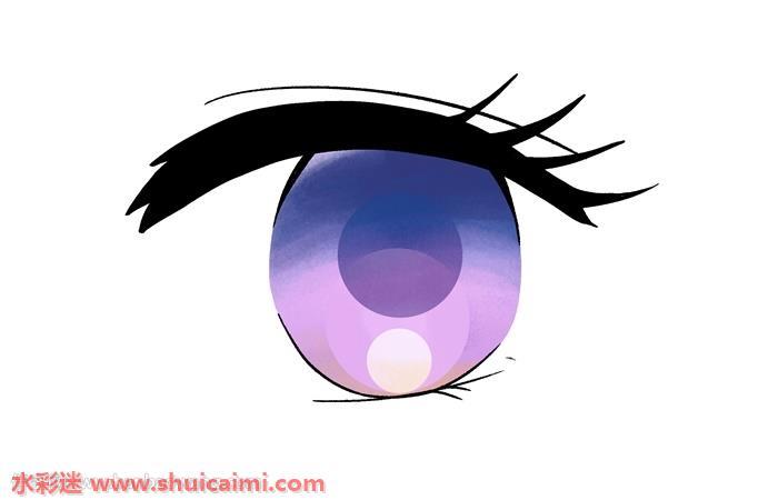 漫画眼睛怎么画 眼睛简笔画简单易画彩色