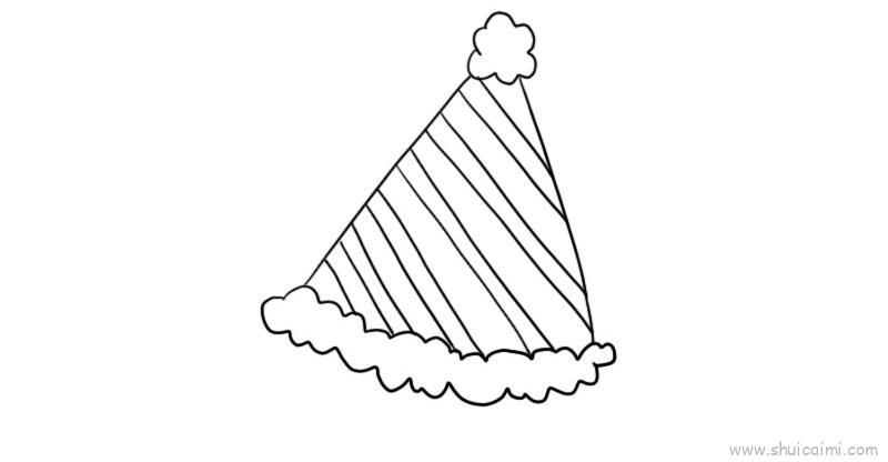 圣诞帽儿童画怎么画 圣诞帽简笔画简单