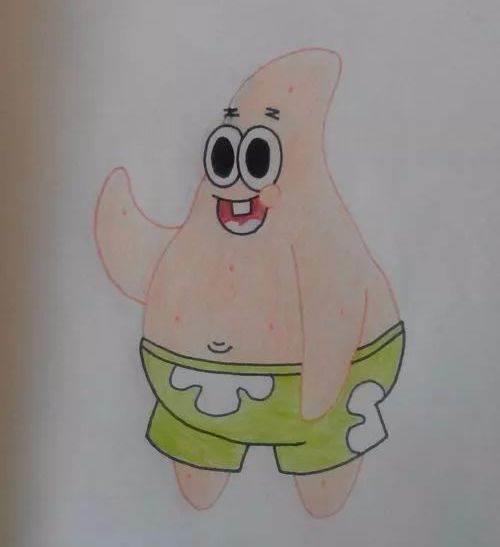 派大星简笔画 派大星简笔画可爱