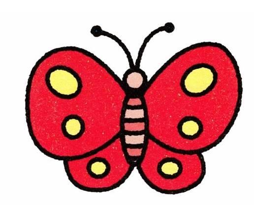 蝴蝶简笔画 蝴蝶简笔画彩色