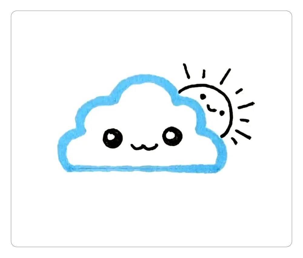 云朵简笔画 云朵简笔画仙气