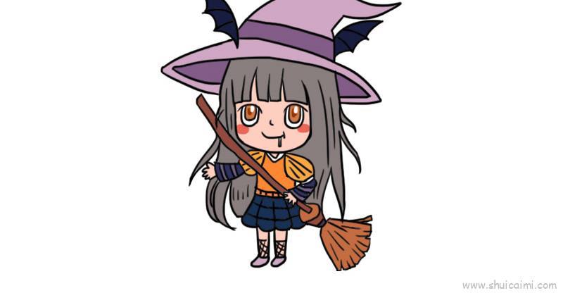 小女孩装扮儿童画怎么画 小女孩装扮简笔画图片大全