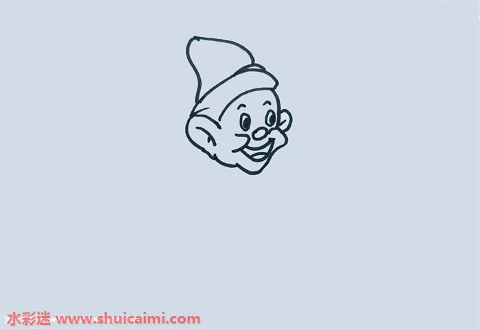 小矮人怎么画 创意小矮人简笔画步骤图