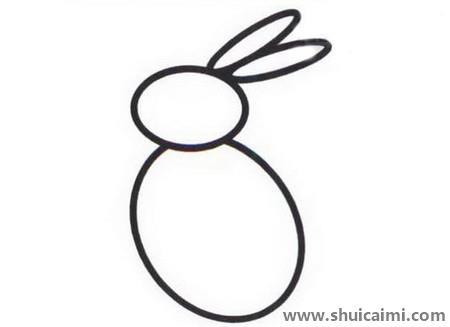 可爱的小兔子简笔画教程