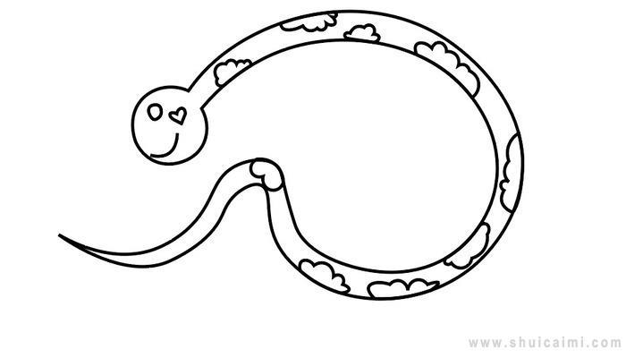 蛇简笔画怎么画 蛇简笔画图片大全