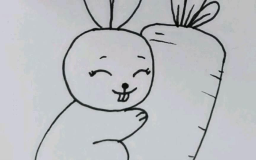 小白兔简笔画图片大全 小白兔简笔画图片大全彩色