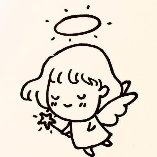 天使简笔画图片大全 天使简笔画图片大全翅膀少女
