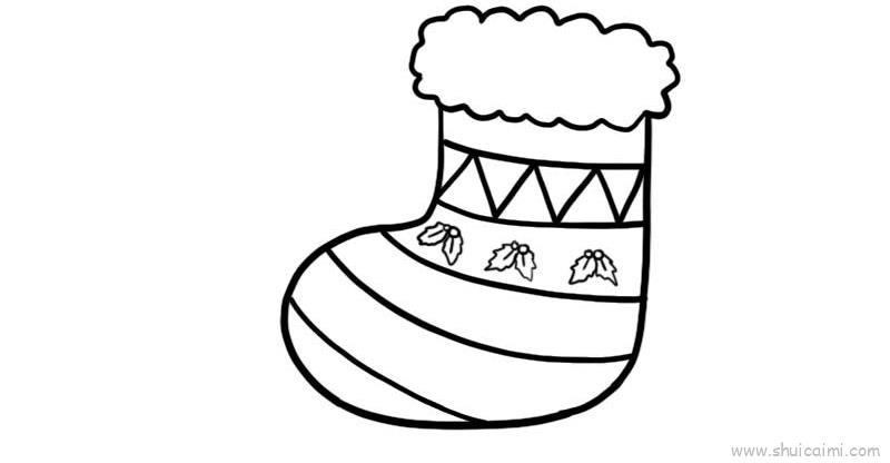 袜子儿童画怎么画 袜子简笔画图片