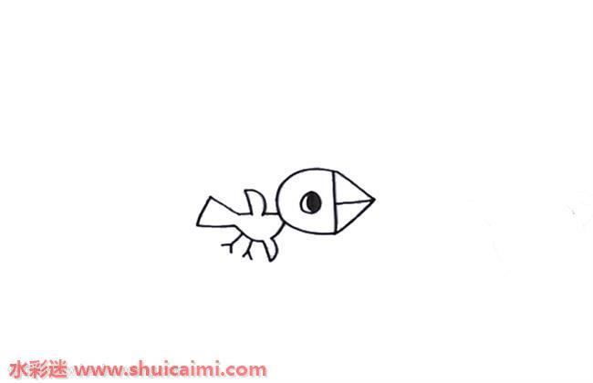 用数字画小鸟怎么画 小鸟简笔画画法