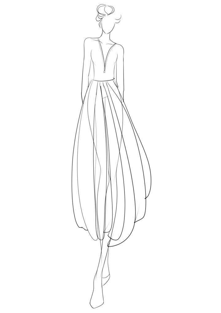 服装简笔画图片大全 衣服服装简笔画图片大全