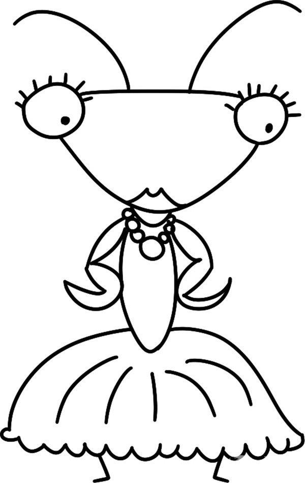 充满怒气的蟑螂的简笔画怎么画 充满怒气的蟑螂简笔画图片