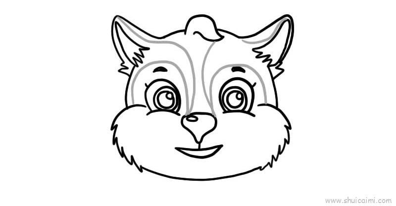 狼头儿童画怎么画 狼头简笔画简单又好看