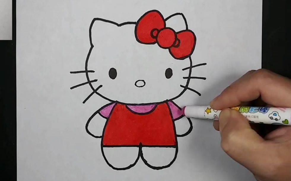 kitty简笔画图片大全 kitty kitty猫简笔画