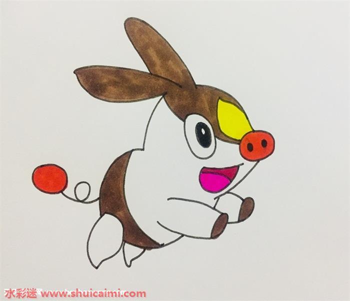 暖暖猪怎么画 暖暖猪简笔画简单好看