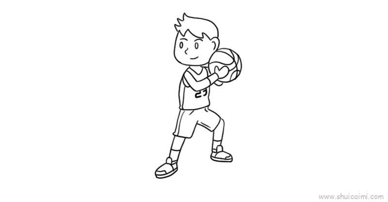 打篮球儿童画怎么画 打篮球简笔画顺序