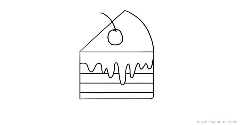 蛋糕儿童画怎么画 蛋糕简笔画简单