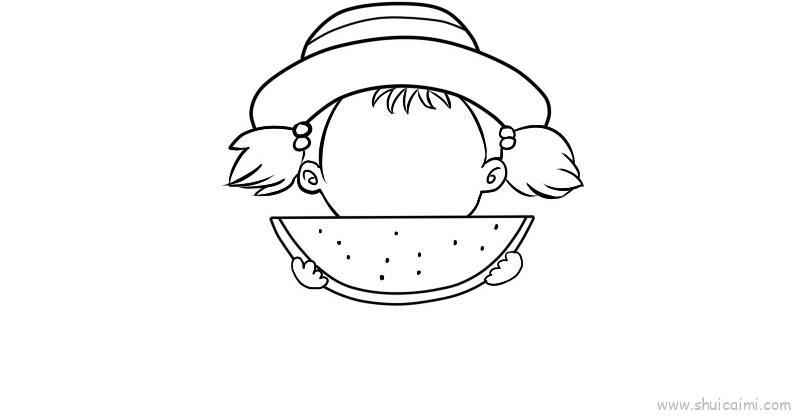 夏至儿童画怎么画 夏至简笔画顺序