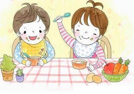 吃饭简笔画 吃饭简笔画女孩