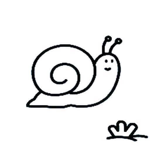 小蜗牛简笔画图片大全 小蜗牛简笔画图片大全彩色