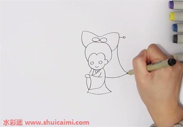 白娘子和许仙怎么画 白娘子和许仙简笔画彩色