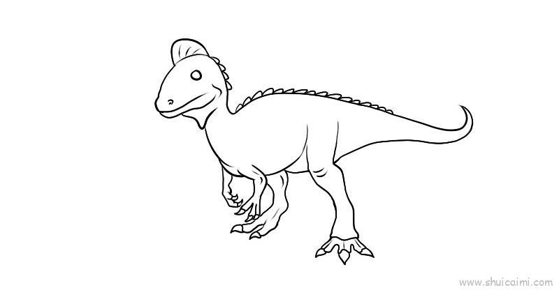 脊龙儿童画怎么画 脊龙简笔画步骤