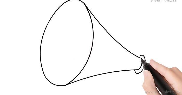 喇叭儿童画怎么画 喇叭简笔画好看