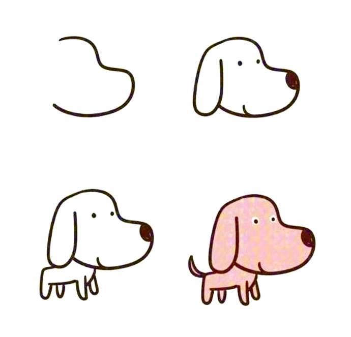 可爱小狗简笔画 可爱小狗简笔画怎么画