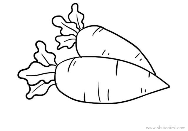 萝卜儿童画怎么画 萝卜简笔画图片大全