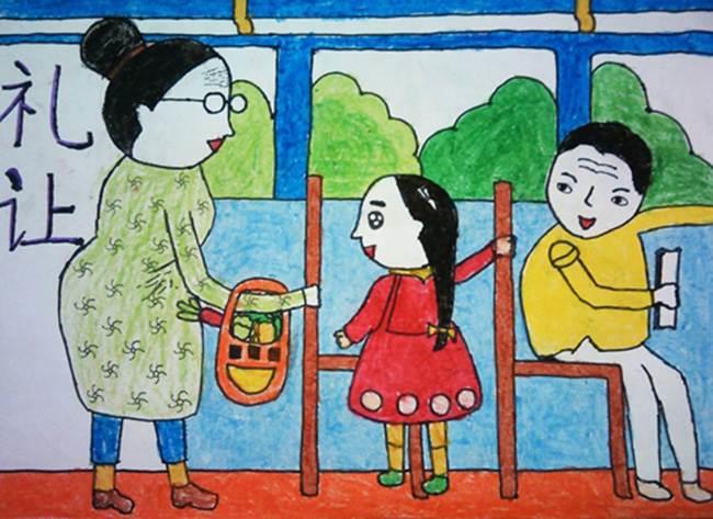 礼仪大全教程简笔画 礼仪简笔画彩色