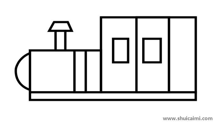 蒸汽火车简笔画怎么画 蒸汽火车简笔画简单