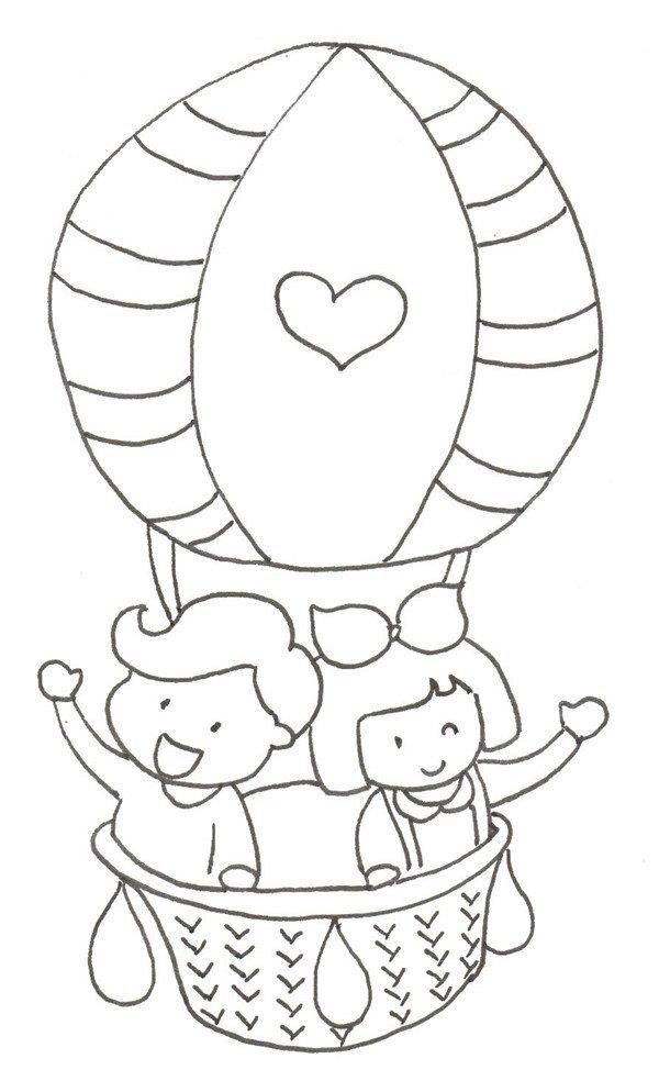 热气球简笔画怎么画 热气球简笔画简单又好看