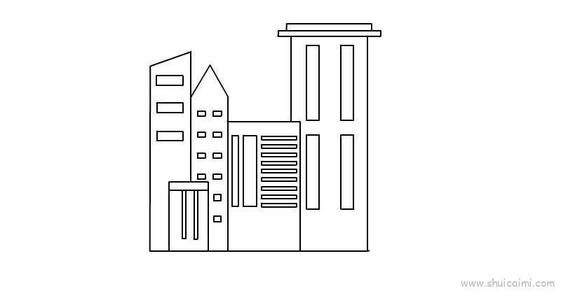 城市儿童画怎么画 城市简笔画画法