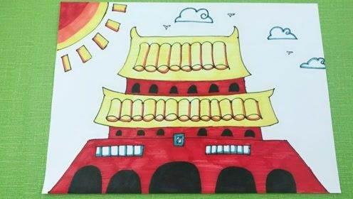 天安城门图片简笔画 天安城门图片简笔画涂色
