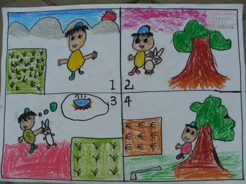 连环画简笔画 连环画简笔画六格