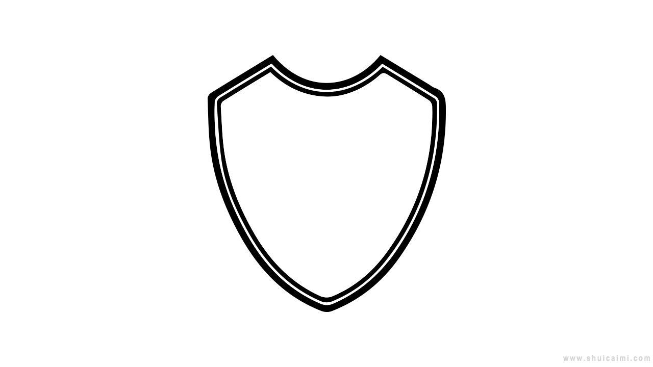 盾牌简笔画怎么画 盾牌简笔画简单