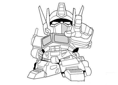 擎天柱简笔画 擎天柱简笔画怎么画