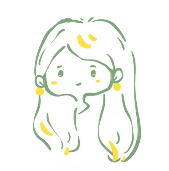 可爱简笔画手绘女孩 可爱简笔画手绘女孩丸子头