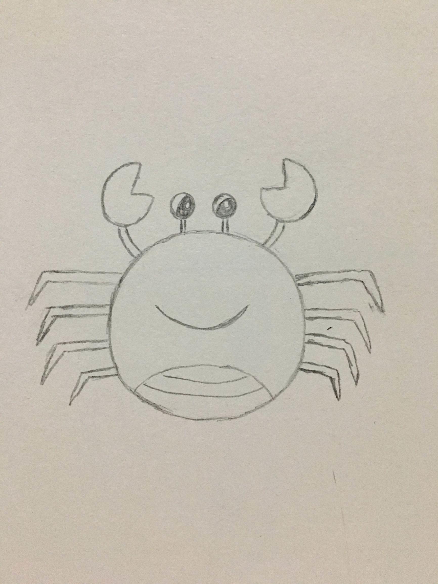 简笔画螃蟹 简笔画螃蟹图片