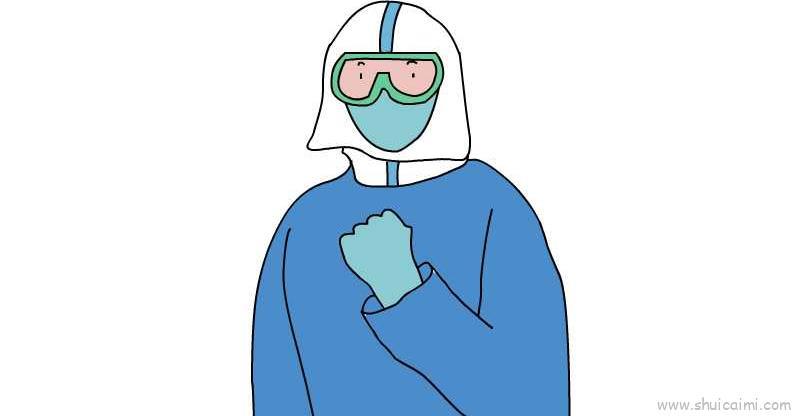 致敬医护人员教程儿童画怎么画 致敬医护人员教程简笔画步骤