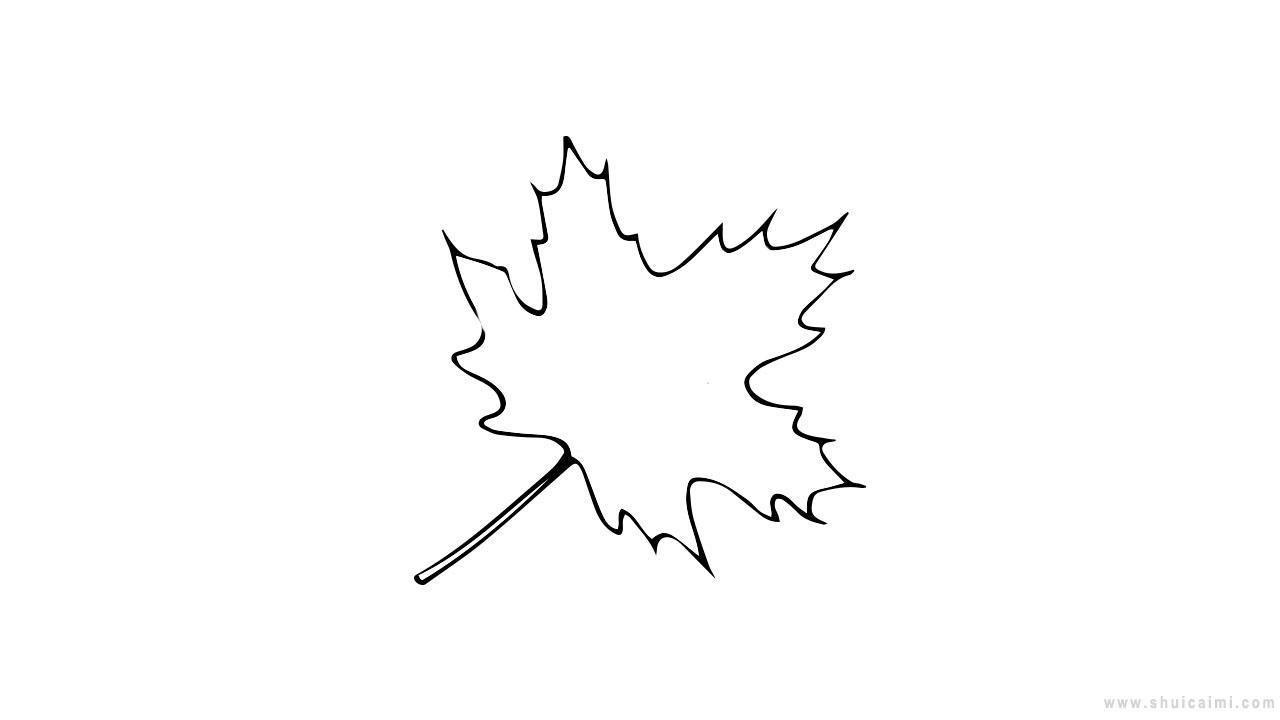 秋天枫叶简笔画怎么画 秋天枫叶简笔画顺序