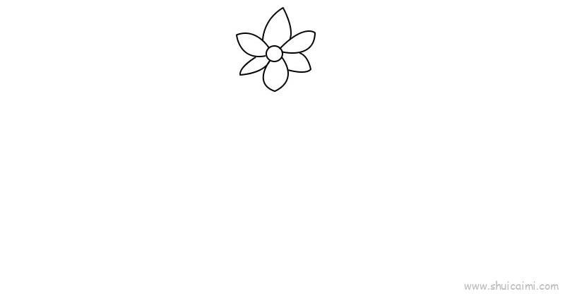水仙花儿童画怎么画 水仙花简笔画步骤
