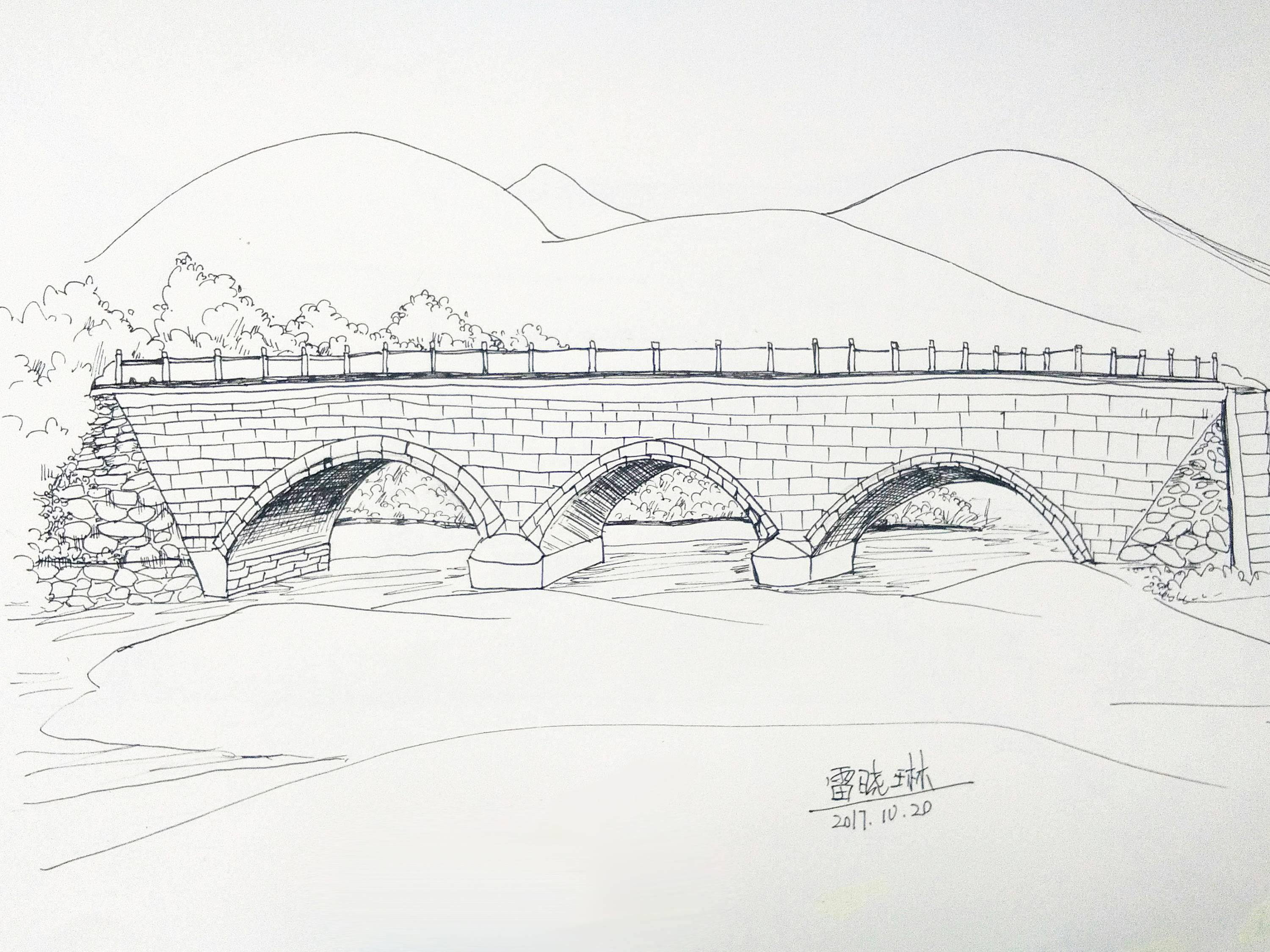 沿途风景线稿简笔画 沿途风景线稿简笔画图片大全